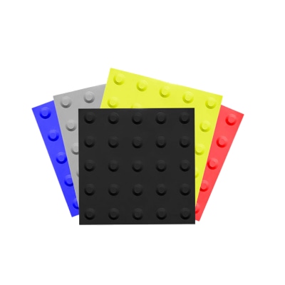 Placas de piso tátil PVC alerta em diferentes cores
