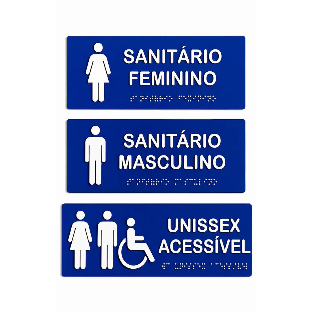 Placa em Braille